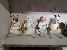 Enesco Dog Band set of 4 (accordion, trumpet, guitar, and cymbals) picture