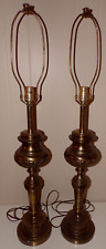 Pair of Vintage MCM Stiffel Brass 3-way Table Lamps 37