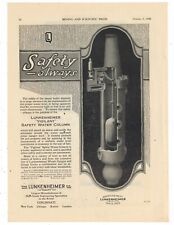 1920 Lunkenheimer Co. Ad: Safety Water Column for Steam Boilers - Cincinnati picture