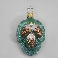 Inge German Glass PINECONE Ornament Old World Pinecones Germany picture