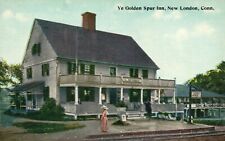 Vintage Postcard Ye Golden Spur Inn New London Connecticut Danziger & Berman Pub picture