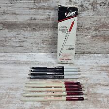 VTG USA Fisher Quality Ballpoint Pens Lot of 9 W/BOX Property State Of NORTH DAK picture