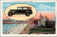 c1920s ATLANTIC CITY NJ Postcard OAKLAND-PONTIAC SIXES General Motors Exhibition picture