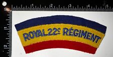 WWII Canada Canadian Royal 22 22nd Regiment Patch Formation Title Flash picture