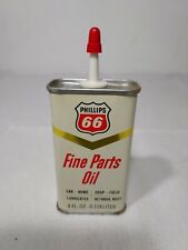 Vintage Original Phillips 66 Fine Parts Oil 4oz Unopened Can - New Old Stock  picture