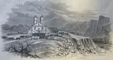 1865 Vintage Magazine Illustration Arizona Mission of Cocospera  picture