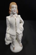 Vintage Colonial Man White Gold Tone Made In Occupied Japan Porcelain Figurine picture