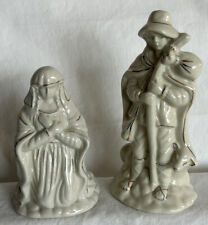 Vintage 2 Crown Accents Cream & Gold Nativity Scene Replacements (Mary&Shepherd) picture
