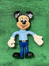 Vintage Mickey Mouse Bendy Figure in Blue Shirt, Pants picture
