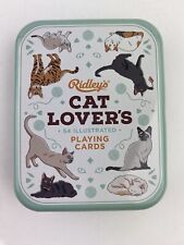 Ridley's Cat Lover's Illustrated Playing Cards In A Collectible Tin SEALED picture
