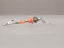 Handmade Beaded Rose Roach Clip * Smoke Wand * Bracelet Helper *Smoker's Gift* picture