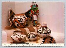 Pottery & Hopi Kachina Dolls Indian Arts New Mexico Vintage Posted 1979 Postcard picture