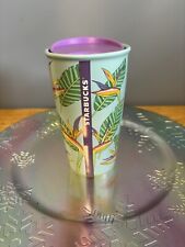 Starbucks Hawaii Bird of Paradise Flower Ceramic  Tumbler Mug 12oz With  Lid picture