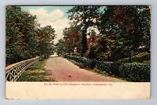 Indianapolis IN-Indiana, Road to Ft Benjamin Harrison, c1909 Vintage Postcard picture