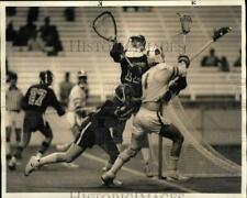 1985 Press Photo Syracuse University & Penn State Play Lacrosse Match picture