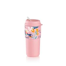 Tupperware ECO To Go Travel Cup Tumbler 16oz Blushing Meadow Pink New picture