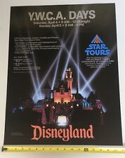 Rare 1986 Y.W.C.A. Party at Disneyland Poster-Star Tour/ Captain EO Opening Year picture