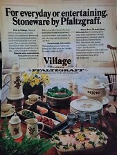 1978 Village Pattern stoneware by Pfaltzgraff  vintage ad picture