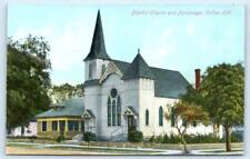 COLTON, CA California ~ BAPTIST CHURCH & PARSONAGE  c1910s Thiebaud Postcard picture