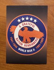 1994 CARDZ World War II: A Grateful Nation Remembers Promo Card #P3 WWII picture