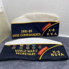 2 Seabees Hat WW2 American Legion Life Member Secretary And Vice Commander picture