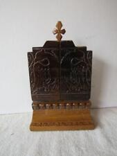 Wooden Folding Traveling Altar with 3 Icons Tall Greek Orthodox  L2 picture