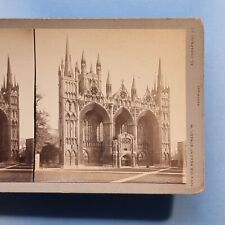 Peterborough 3D Stereoview C1880 Real Photo Cathedral Frontage Cambridgeshire picture