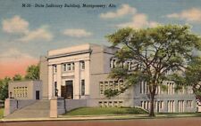 Postcard AL Montgomery State Judiciary Building 1951 Linen Vintage PC e9842 picture