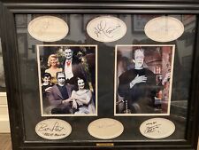 The MUNSTERS TV Show RARE COMPLETE 6 CAST SIGNED Display of Original Autographs picture