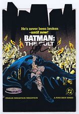 Batman The Cult Promotional Header Card Signed w/COA Jim Starlin 1988 DC Comics picture