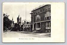 Lynn MA-Massachusetts, Washington Square, Antique, Vintage Souvenir Postcard picture