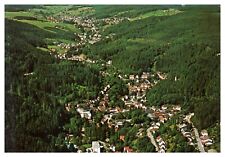 Triberg Im Schwarzwald Aerial View Town Unposted Chrome Postcard picture
