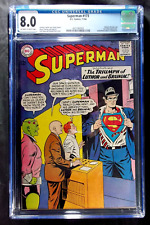Superman #173 CGC 8.0, Lex Luthor, Batman, Brainiac app. Vintage DC Comics 1964 picture