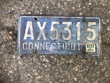 Vintage 1958 Connecticut License Plate w/ Earlier Issue Number Antique Plates CT picture