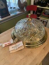 NOS Waterford Crystal Strangford 17” Ceiling Fixture Unused Original Box/Packing picture