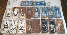 ANTIQUE OLD VINTAGE KANSAS LICENSE PLATE LOT 1951 - 56 THE WHEAT STATE RUST RAT picture