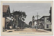 (7224)  Old Postcard  Downtown on State Street  in  Groveton New Hampshire picture