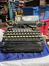Early Royal Working Antique Desktop Typewriter picture