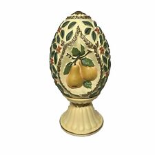 Avon Season’s Treasures Egg Collection Fruit Harvest 1994 M. Zapata with Stand picture