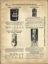1910s PAPER AD Earthenware Ice Water Jar Cooler Fulper XXth Century No. 01 - 014 picture