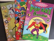 3 different POP ART FUNNIES -MINT NEW CONDITION Comic Books #3 #4 #7 2005 & 2006 picture
