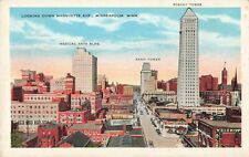 Minneapolis MN, Marquette Ave Foshay/Rand Towers Medical Arts, Vintage Postcard picture