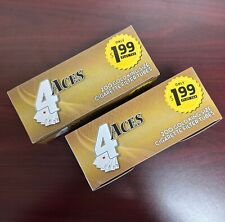 4 ACES Gold Light King Size Cigarette Tubes ~2 Packs picture
