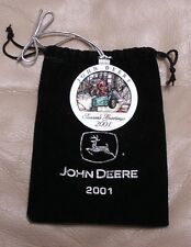 NEW -- #6 in this series -- 2001 John Deere Pewter Christmas Ornament  picture