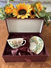 Vintage Victorian Trading Company Cup & Saucer “NOVEMBER “ In Original box picture