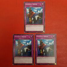 Yugioh Imperial Order SDRR-EN040 1st Edition Playset picture
