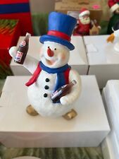 Snowman Pepsi Figure Vintage Red White Blue Christmas Cheer picture