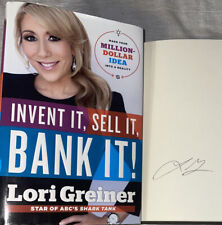SIGNED Lori Greiner Book Invent It, Sell It, Bank It 1st ED. HC DJ Shark Tank picture