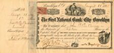 First National Bank of the City of Brooklyn - Stock Certificate - Banking Stocks picture