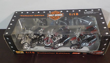 NIB Maisto 1:18 Scale Collector Edition Series 3 Harley Davidson Set of 3 Bikes picture